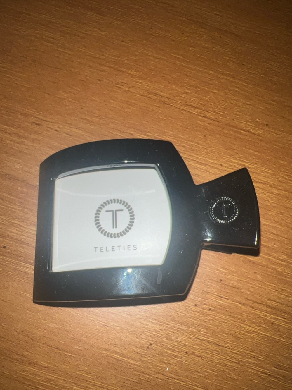 Teleties Jet Black Flat Hair Clip